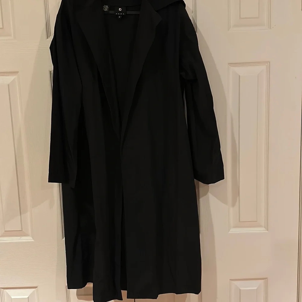 Deny black hooded light jacket Sz 4
